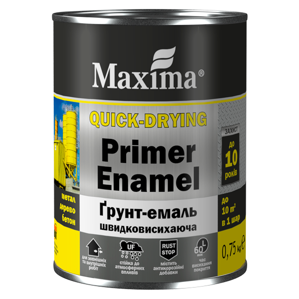 Ґрунт-емаль MAXIMA швидковисихаюча, темно-зелена, 2,5 кг